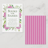 Pink Hydrangeas Girl Babies Duschbücher für Baby Begleitkarte (Vorne/Hinten)