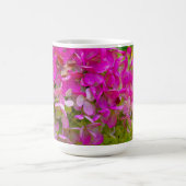 Pink Hydrangeas Kaffeetasse (Mittel)