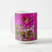 Pink Hydrangeas Kaffeetasse (Vorderseite Links)