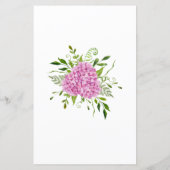 Pink Hydrangeas kennen das Brautduschenspiel (Rückseite)