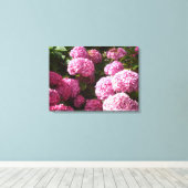 Pink Hydrangeas Leinwanddruck (Insitu (Holzboden))