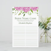 Pink Hydrangeas Name Duschspiel (Stehend Vorderseite)