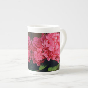 Pink Hydrangeas Porzellantasse
