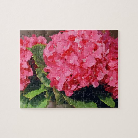 Pink Hydrangeas Puzzle (Horizontal)