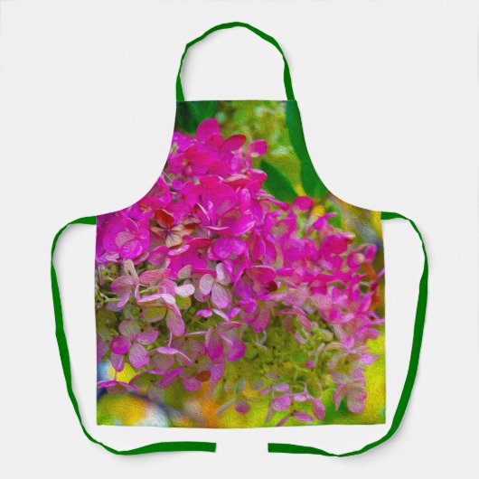 Pink Hydrangeas Schürze (Vorderseite)