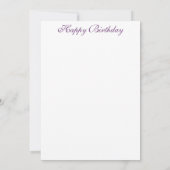 Pink Hydrangeas und Yorkshire Terrier Birthday Ankündigung (Rückseite)