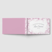 Pink Hydrangeas Wasserfarbe Buchstaben an die Brau Gästebuch (Voll)