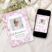 Pink Hydrangeas Wasserfarbe Tod Jahrestag Einladung