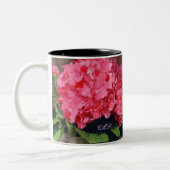 Pink Hydrangeas Zweifarbige Tasse (Links)