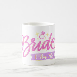 Pink I Bin Bride Bachelorette Groupe Party Geschen Kaffeetasse