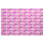 PINK I LIEBE CHEERLEADING PERSONALISIERT FABRIC STOFF (Fat Quarter (45,7 x 55,9 cm))