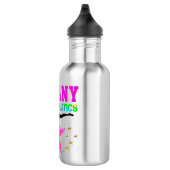 PINK I LIEBE GYMNASTICS PERSONALISIERTE WASSERFLAS EDELSTAHLFLASCHE (Rechts)