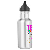 PINK I LIEBE GYMNASTICS PERSONALISIERTE WASSERFLAS EDELSTAHLFLASCHE (Links)