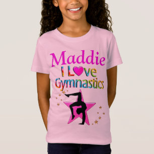 PINK I LIEBE GYMNASTIK PERSONALISIERTES SHIRT