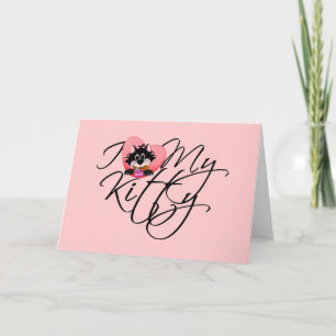 Pink I Liebe My Kitty - Hemden und Geschenke Karte