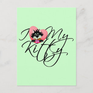 Pink I Liebe My Kitty - Hemden und Geschenke Postkarte