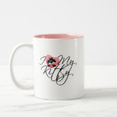 Pink I Liebe My Kitty - Hemden und Geschenke Zweifarbige Tasse (Links)