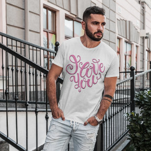 Pink I Liebe You T-Shirt