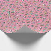 Pink Ice Creme Cone Gift Muster Geschenkpapier (Ecke)