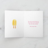 Pink Ice Creme Geburtstagsparty Einladung (Innenseite)