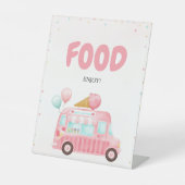Pink Ice Creme LKW Food Sockelschild (Vorderseite)