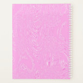 Pink Ice Diary Spiral Notebook Planer (Rückseite)