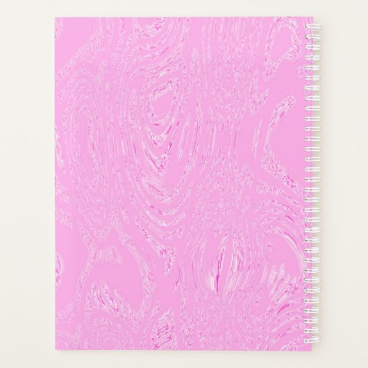 Pink Ice Diary Spiral Notebook Planer (Rückseite)