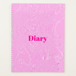 Pink Ice Diary Spiral Notebook Planer