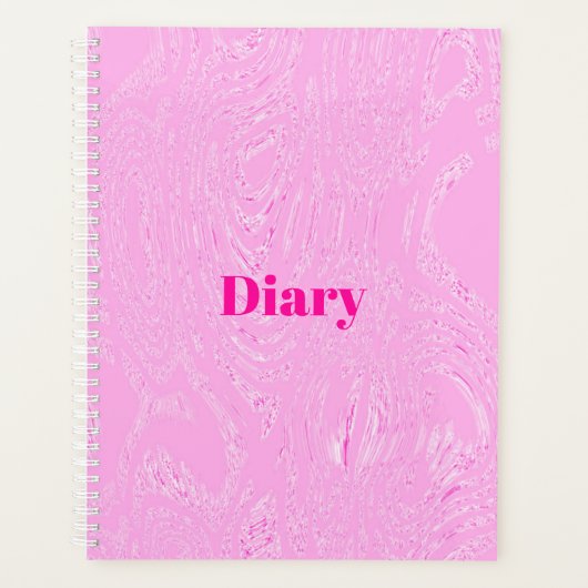 Pink Ice Diary Spiral Notebook Planer (Vorderseite)
