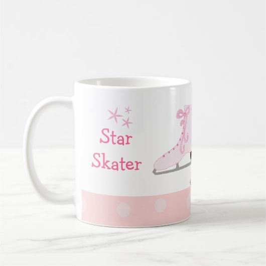 Pink Ice Skate - Star Skater Kaffeetasse (Links)