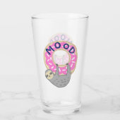 Pink Iced Donut Mood Sloth Glas (Rückseite)