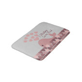 Pink ich whaley Liebe Sie! Badematte (Schrägansicht)