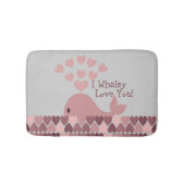 Pink ich whaley Liebe Sie! Badematte (Vorderseite)