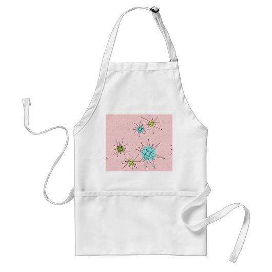 Pink Iconic Atomic Starbursts Apron Schürze (Vorne)