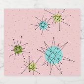 Pink Iconic Atomic Sternexplosion Bierflasche Etik Bierflaschenetikett (Einzelnes Label)