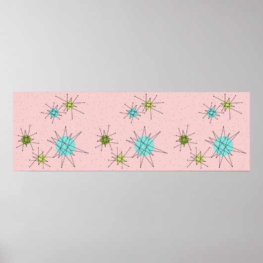 Pink Iconic Atomic Sternexplosion Poster (Vorne)