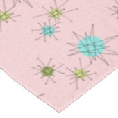 Pink Iconic Atomic Sternexplosion Tablecloth Tischdecke (Schrägansicht)