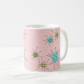 Pink Iconic Atomic Sternexplosion Tasse (VorderseiteRechts)