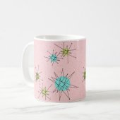 Pink Iconic Atomic Sternexplosion Tasse (Vorderseite Links)
