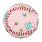 Pink Iconic Atomic Sternexplosionen Baseball (Vorderseite Links)