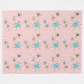 Pink Iconic Atomic Sternexplosionen Fleece Blanket (Vorderseite (Horizontal))