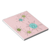 Pink Iconic Atomic Sternexplosionen Notepad Notizblock (angewinkelt)
