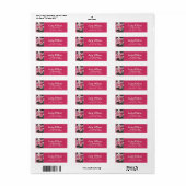 Pink Iily Return Address Label (Vorne)
