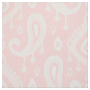 Pink Ikat Paisley Große Skala Stoff