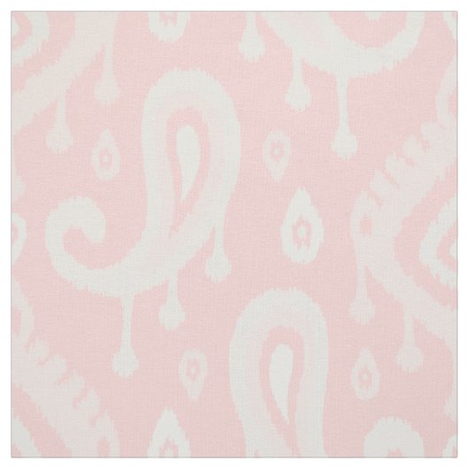 Pink Ikat Paisley Große Skala Stoff (Muster)