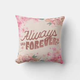 Pink Illustration Blume Square Kissen