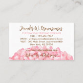 Pink Illustration Handmade Craft Soap Maker Visitenkarte (Rückseite)