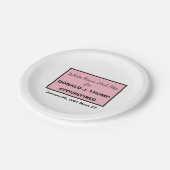 Pink im Weißen Haus für Trump: Abriss des Abbaus Pappteller (Schrägansicht)