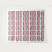 Pink im Weißen Haus, Trump - Foto im Hintergrund Wandteppich (Vorderseite (Horizontal))