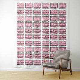 Pink im Weißen Haus, Trump - Foto im Hintergrund Wandteppich